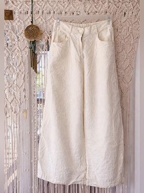 ✨ Forte_Forte Cropped Linen Pants ✨